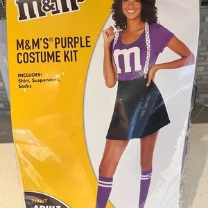 Womens purple m & m costume side 8-10